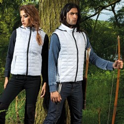 Plain Honeycomb hooded gilet 2786 Outer: 36gsm, Lining: 52gsm, Wadding: 250 GSM